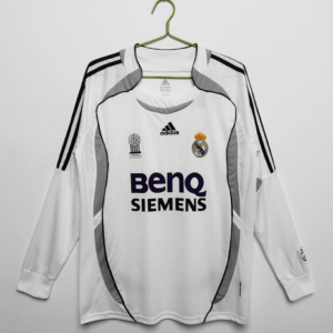 2006 07 Season Real Madrid 06/07 Home Long sleeves Soccer Retro Jerseys
