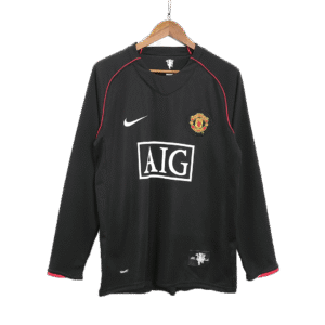 2007 08 Season Manchester United 07/08 Away Long Sleeve League version Retro Jerseys