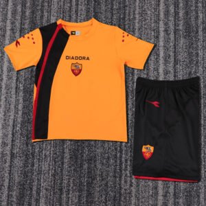 2005 06 Season Roma 05/06 Home Soccer Retro Jerseys Kids (Jersey+Shorts)