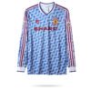 1992  Season Manchester united Jersey 1992 AWAY (LS) long sleeve LEAGUE CUP FINAL Retro Jerseys