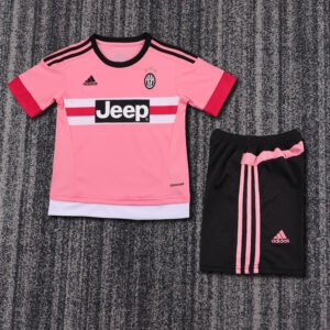 2015 16 Season Juventus 15/16 away Soccer Retro Jerseys Kids (Jersey+Shorts)