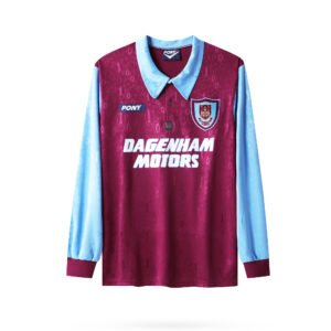 1995 97 Season West Ham United (LS) long sleeve Jersey 95/97 Home Retro Jerseys