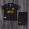 1993 94 Season Manchester United 93/94 Away Soccer Retro Jerseys Kids (Jersey+Shorts)