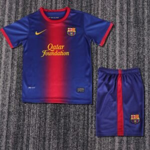 2012 13 Season Barcelona 12/13 Home Soccer Retro Jerseys Kids (Jersey+Shorts)