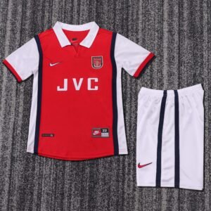 1998 99 Season Arsenal 98/99 Home Soccer Retro Jerseys Kids (Jersey+Shorts)