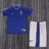 1998 Season Brazil 98 Away Soccer Retro Jerseys Kids (Jersey+Shorts)