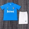 1987 88 Season Napoli 87/88 Home Soccer Retro Jerseys Kids (Jersey+Shorts)
