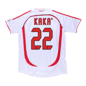 2006 07 Season AC Milan 06/07 Away Soccer Jersey UCL Retro Jerseys  KAKA' #22