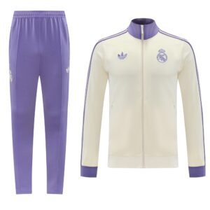 2425 Season Real Madrid Jersey 24/25 09 Beige Training Jacket