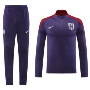 2425 Season England Jersey 24/25 01 purple Training jacket half pulled