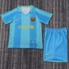 2007 08 Season Barcelona 07/08 Away Soccer Retro Jerseys Kids (Jersey+Shorts)
