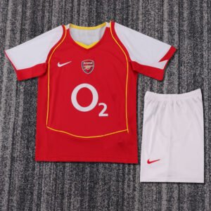 2004 05 Season Arsenal 04/05 Home Soccer Retro Jerseys Kids (Jersey+Shorts)