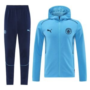 2425 Season Manchester City Jersey 24/25 01 Sky Blue Hoodie Training Jacket