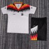 1994 Season Germany 94 Home White Soccer Retro Jerseys Kids (Jersey+Shorts)