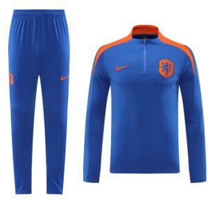 2425 Season Netherlands Jersey 24/25 01 blue jacket half-Training Jacket