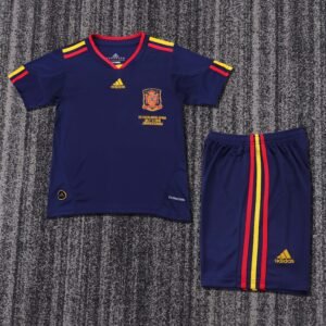 2010 Season Spain 10 Away Soccer Retro Jerseys Kids (Jersey+Shorts)
