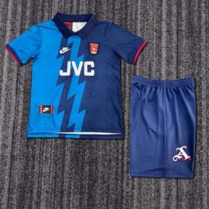 1995 96 Season Arsenal 95/96 Away Soccer Retro Jerseys Kids (Jersey+Shorts)