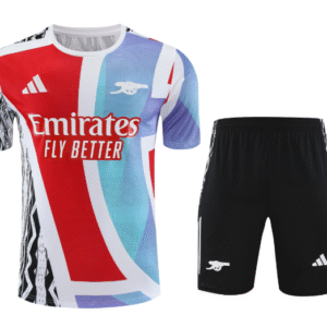 New arrival 2526 Season Arsenal jersey 25/26 red, blue and white Short vest jersey set