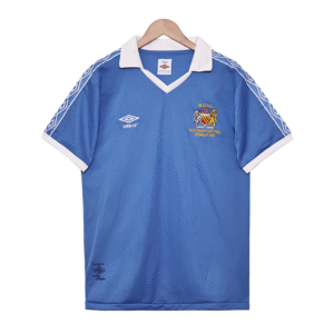 1981 82 Season Manchester City  Jersey 81/82 Home Football  Retro Jerseys