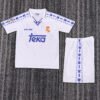 1996 97 Season Real Madrid Jersey 96/97 Home Soccer Retro Jerseys kids (Jersey+Shorts)