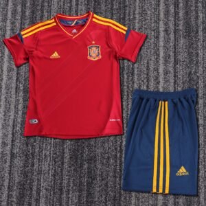 2012 Season Spain 12 Home Soccer Retro Jerseys Kids (Jersey+Shorts)
