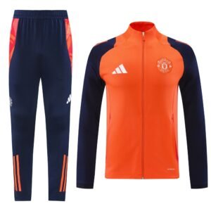 2425 Season Manchester United Jersey 24/25 02 Orange Training Jacket