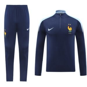 2425 Season France Jersey 24/25 01 Royal Blue Training Jacket Half Pull