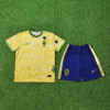 2425 Season Brazil 24/25 kit Yellow Special Edition Kids Jersey (Jersey + shorts)