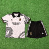 2425 Season Real Madrid jersey 24 25 dragon pattern white Kids Jersey (Jersey + shorts)