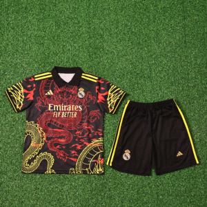 2526 Season Real Madrid 25/26 kit Dragon Series 3 Special Edition Kids Jersey (Jersey + shorts)