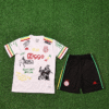 2526 Season Ajax 24/25 White Graffiti Kids Jersey (Jersey + shorts)