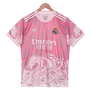 2526 Season Real Madrid jersey 25 26 Fan version special edition light pink dragon jersey